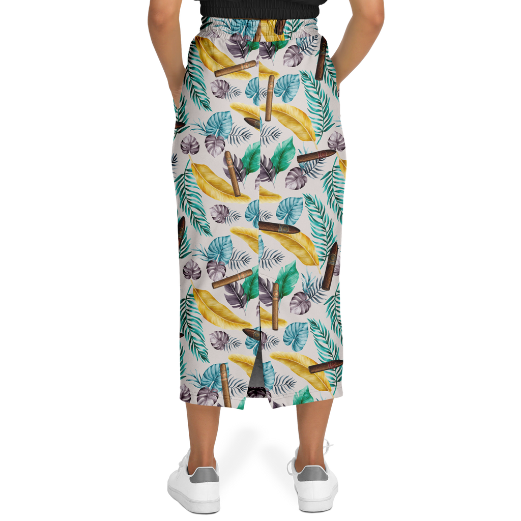 Capa Flora - Yellow Long Tropical Skirt