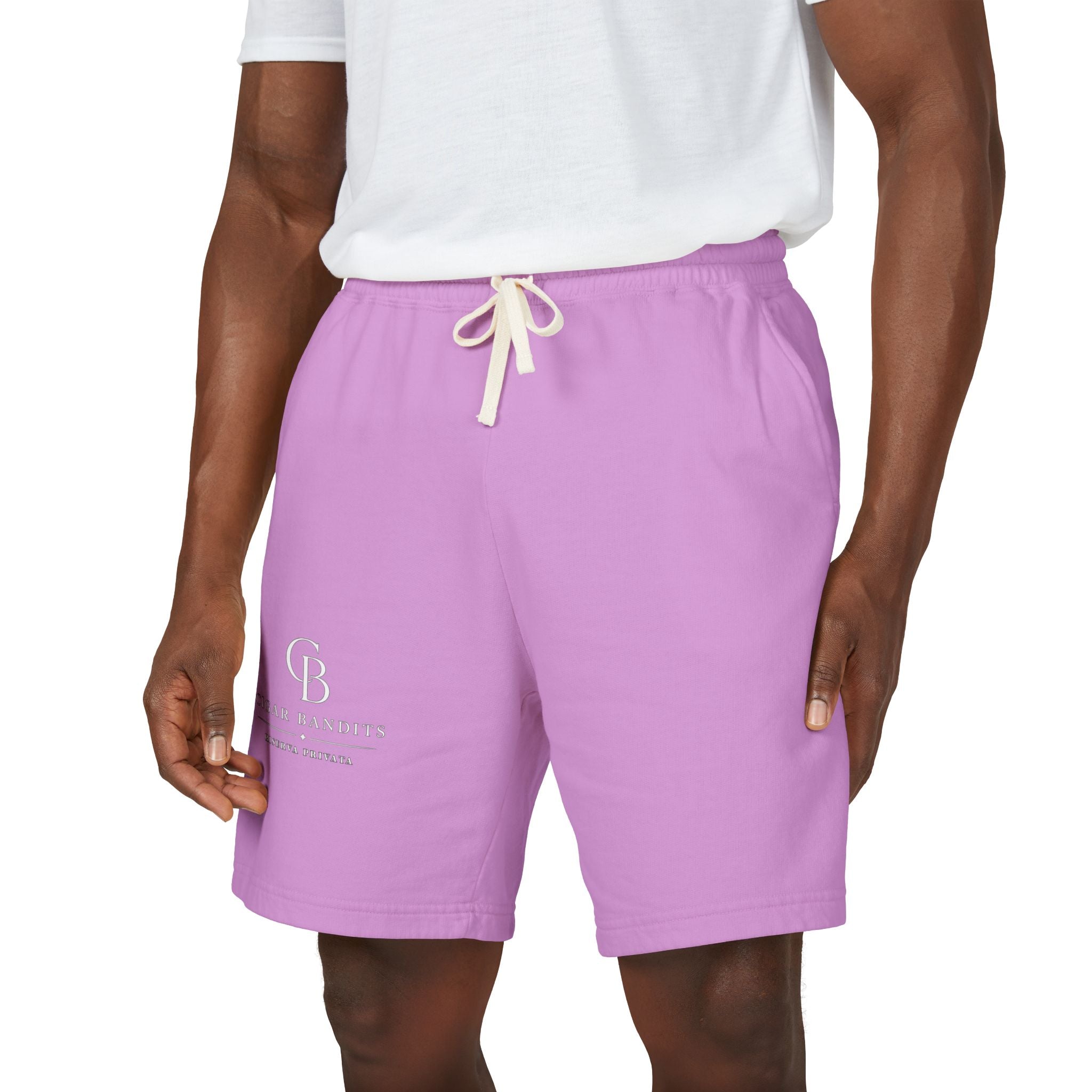 Habano -  White Logo Fleece Shorts