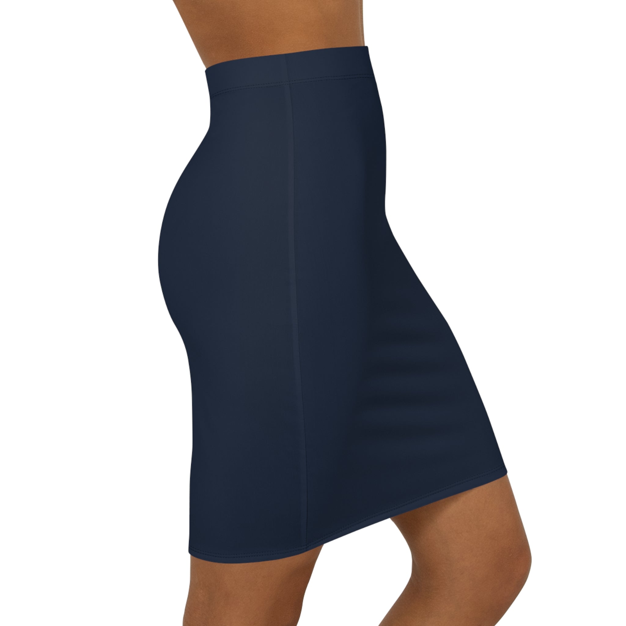 Ligero Logo -  Navy Pencil Skirt