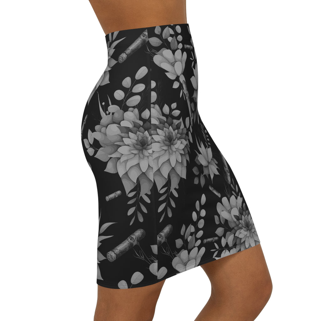 Capa Flora -  Tropical  Pencil Skirt