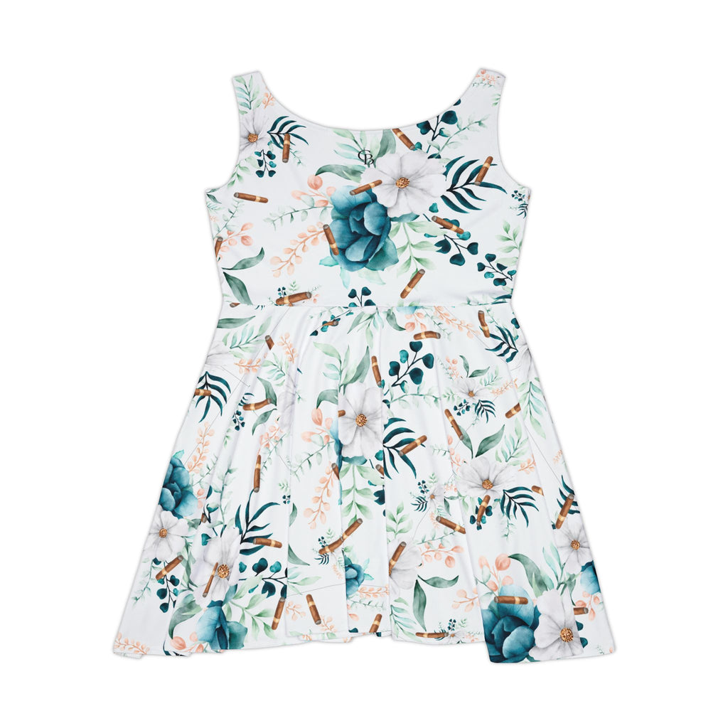 Capa Flora -  Blue & White Botanical Dress