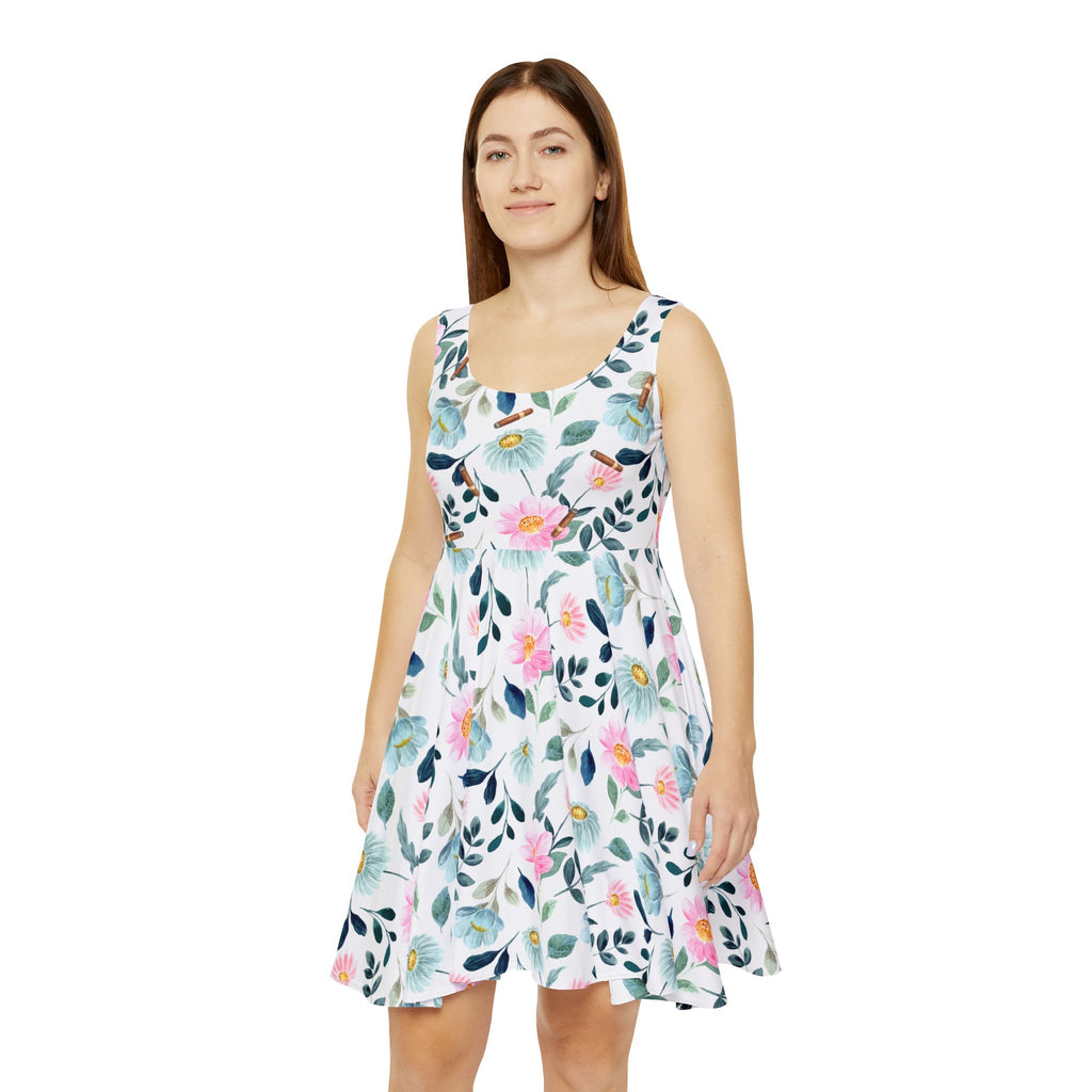Capa Flora -  Blue & Pink Botanical Dress