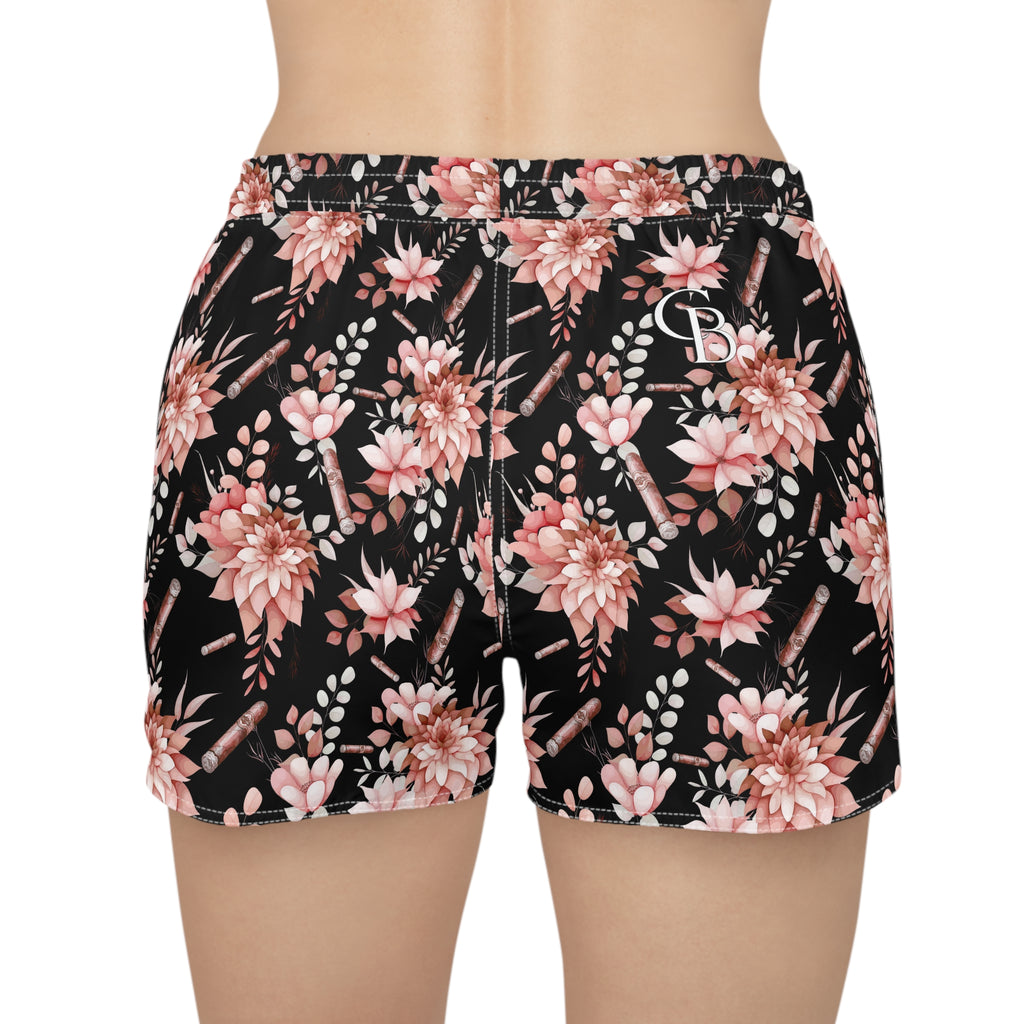 Capa Flora -  Pink & Black Lounge Shorts