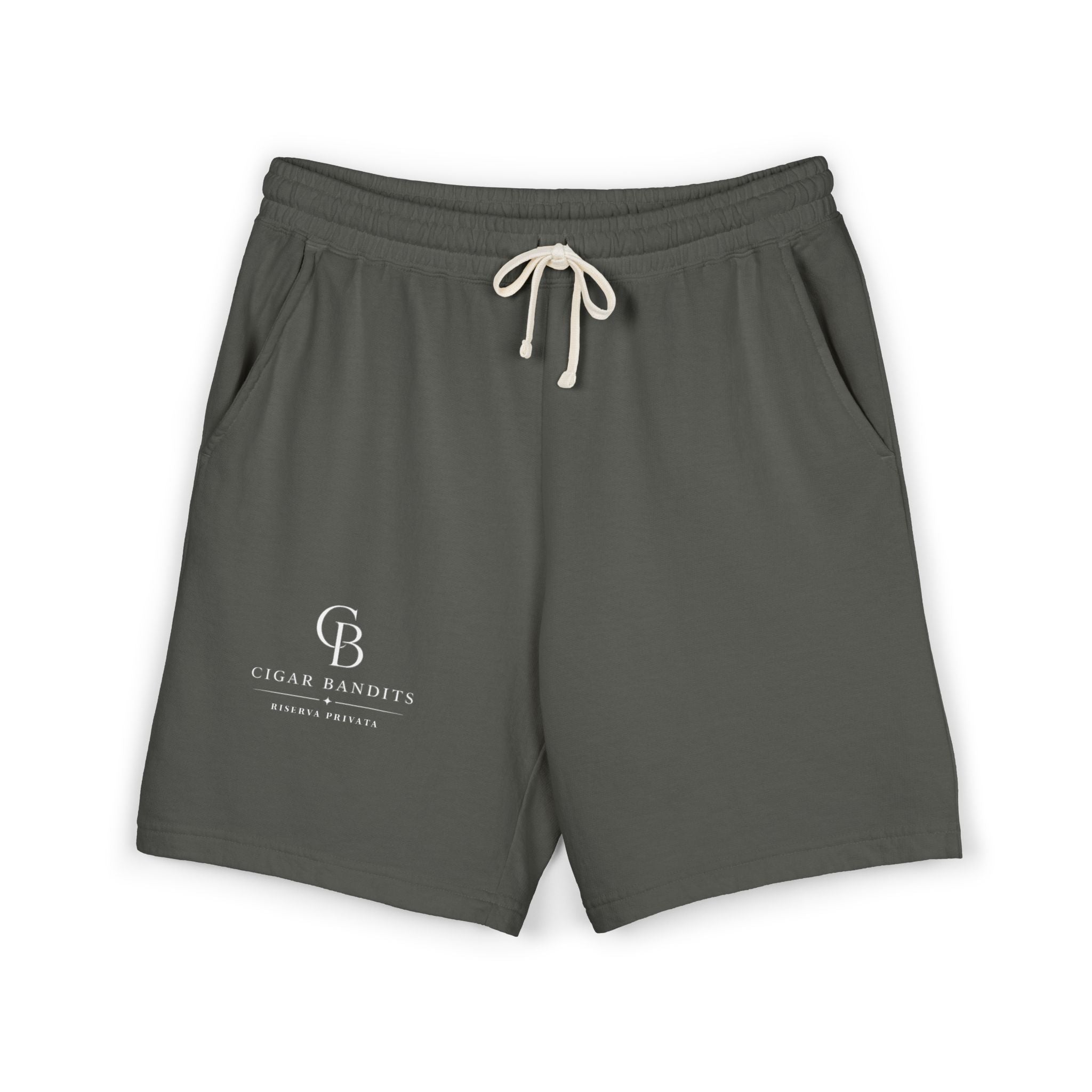 Habano -  White Logo Fleece Shorts