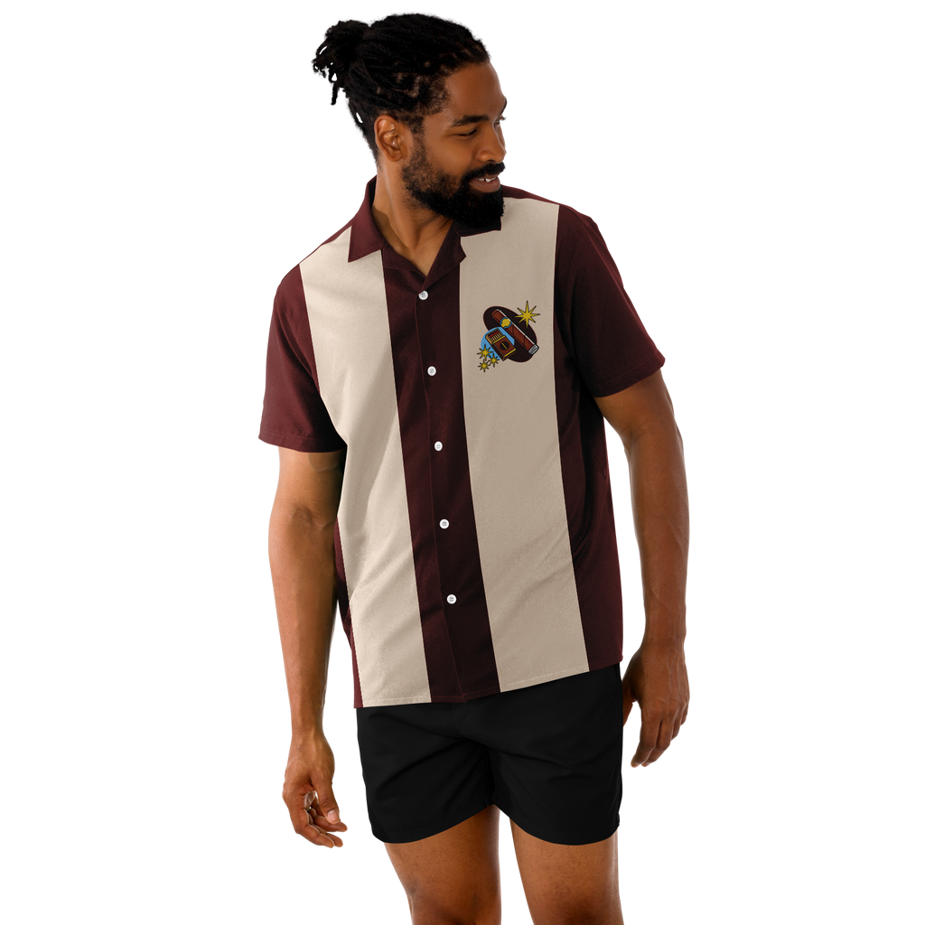Retro Smoke no.15 - Burgandy and Tan