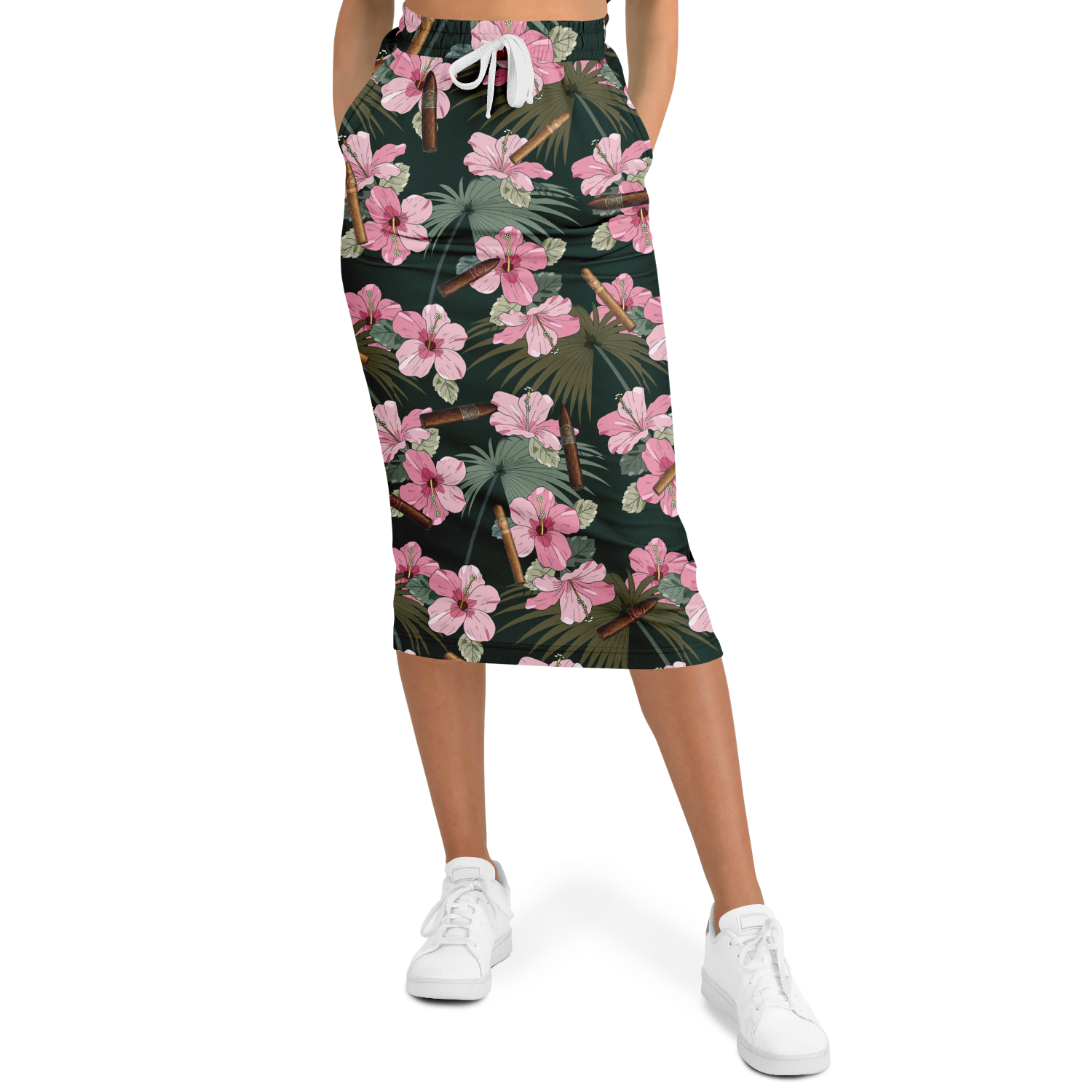 Capa Flora - Pink Long Tropical Skirt