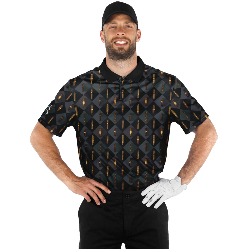 Grand Puro no.2 (Black & Tan) - Polo Shirt
