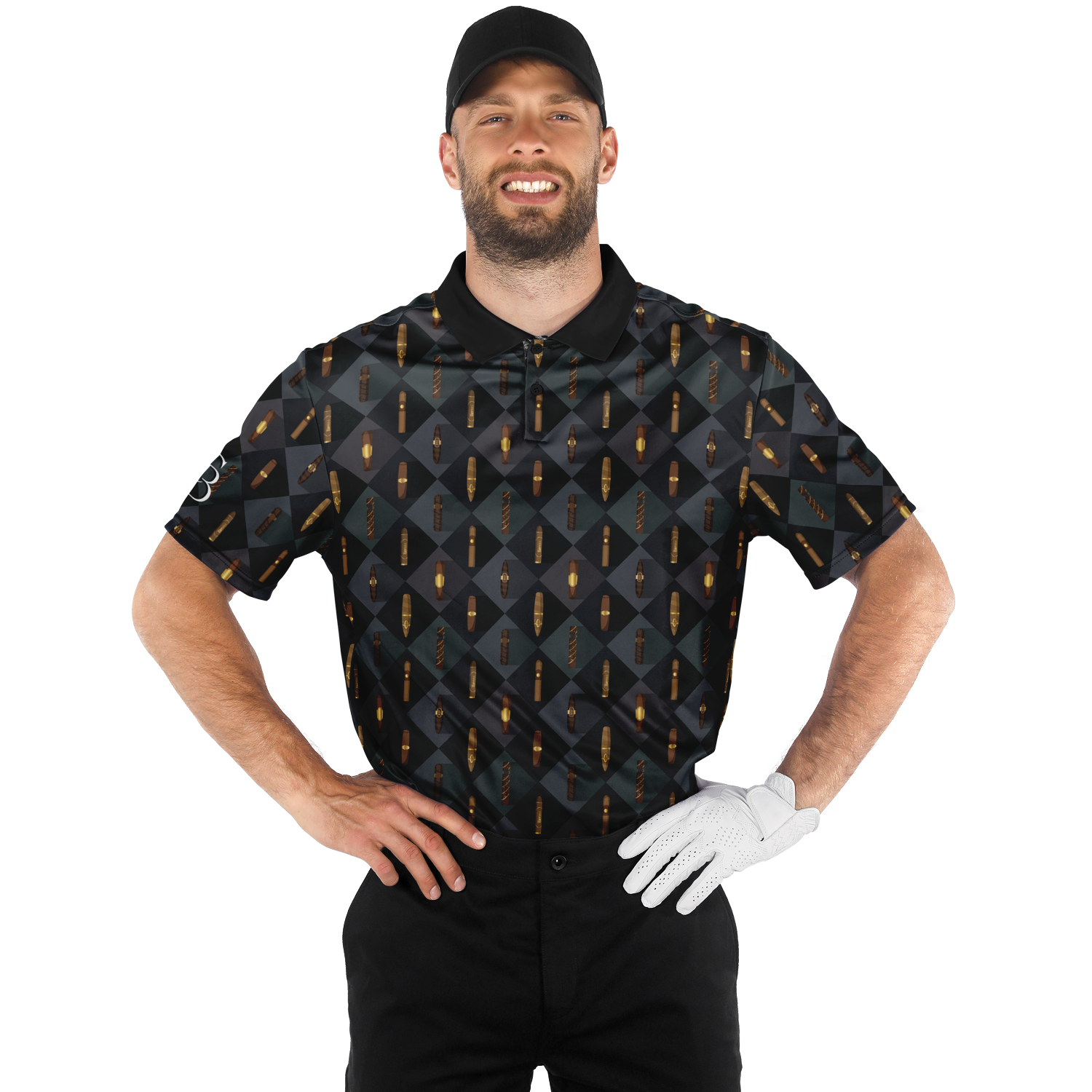 Grand Puro no.2 (Black & Tan) - Polo Shirt