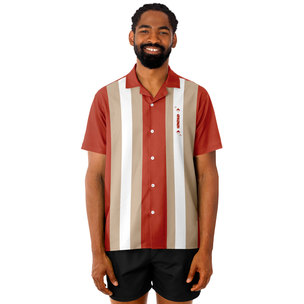 Retro Smoke no.13 - Redish, Tan, and White