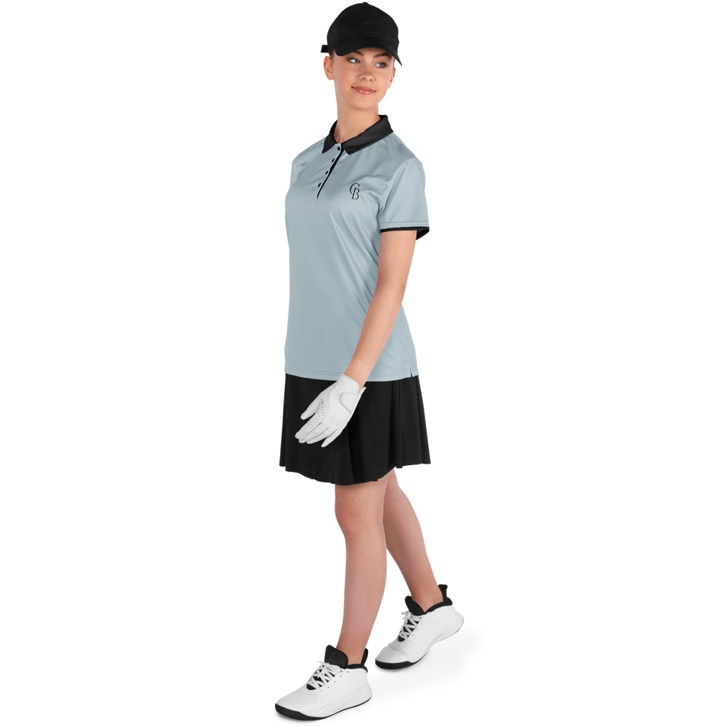Seco - Fog & Black Logo Polo Shirt