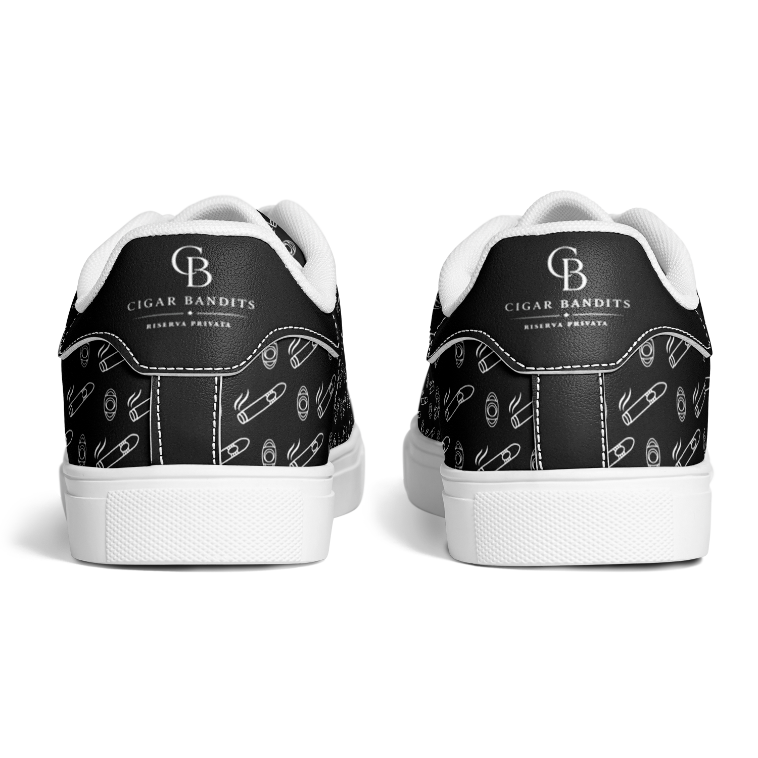 Cigar Low Tops - Black & White