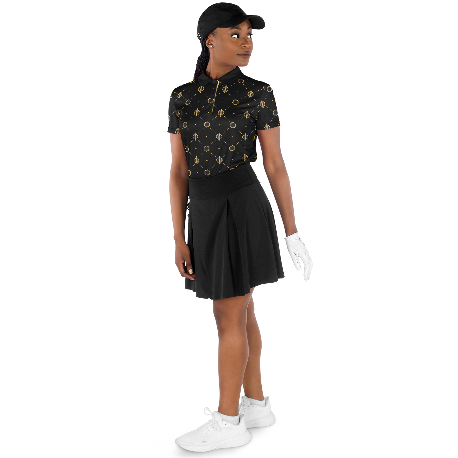 Viso Gold Link - Black Polo Shirt