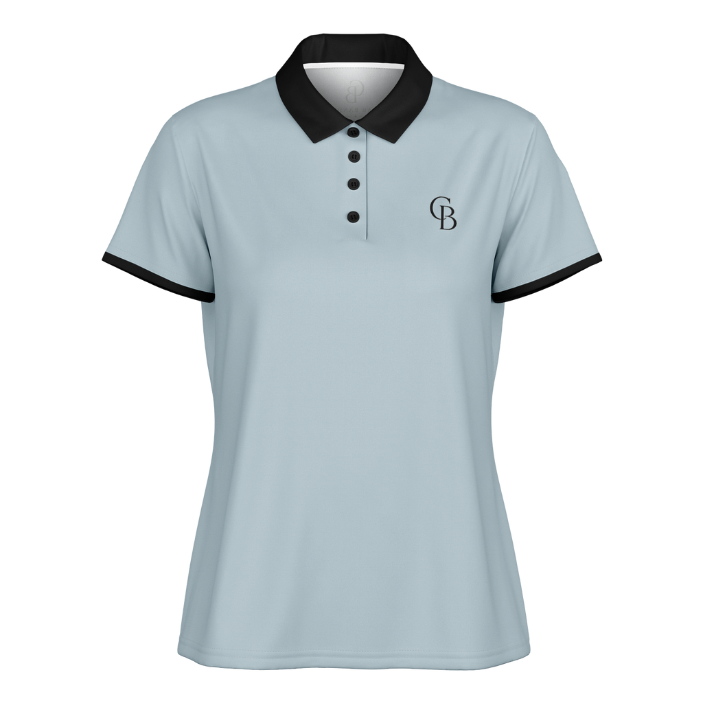 Seco - Fog & Black Logo Polo Shirt