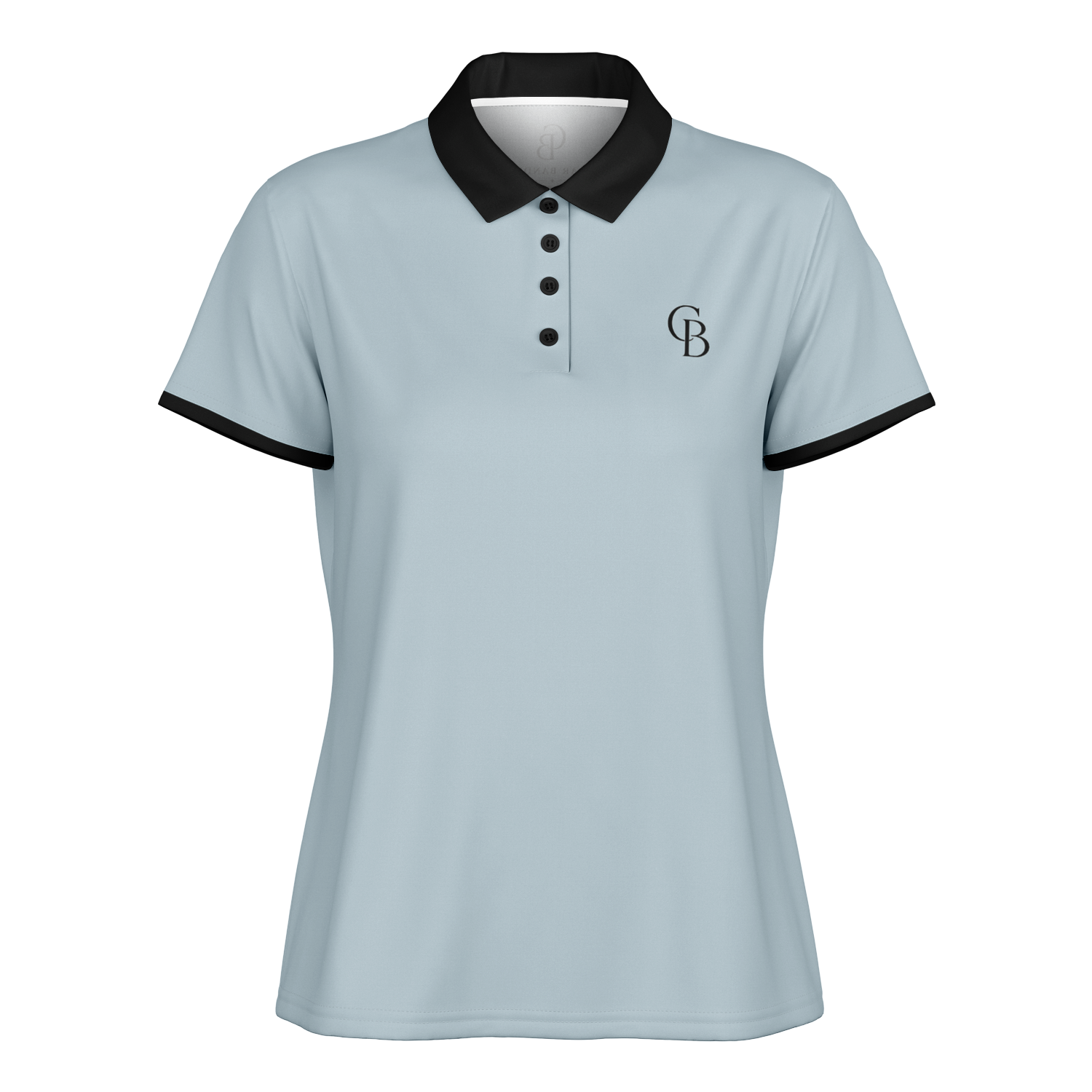 Seco - Fog & Black Logo Polo Shirt