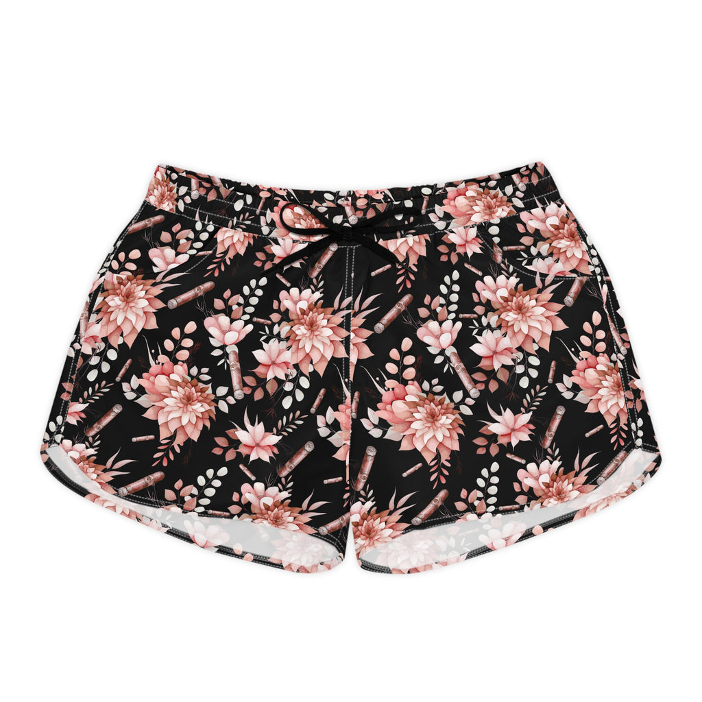 Capa Flora -  Pink & Black Lounge Shorts