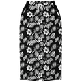 Capa Flora - Black & White Long Tropical Skirt