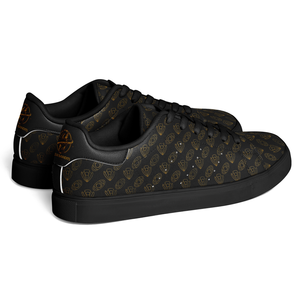 Cigar Cutter Low Tops - Black & Gold