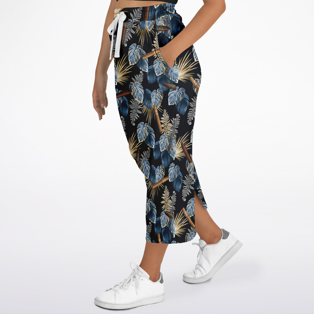 Capa Flora - Blue  Long Tropical Skirt