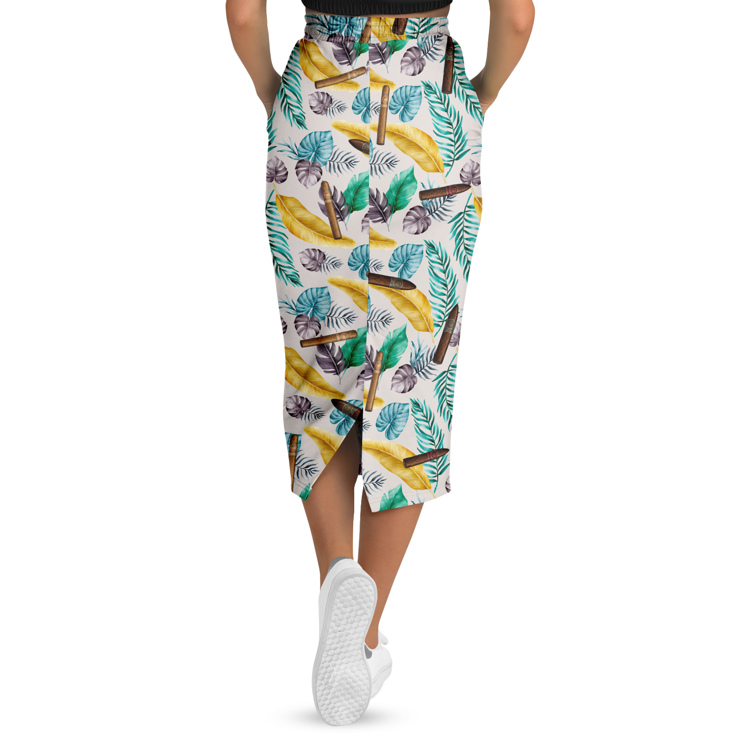 Capa Flora - Yellow Long Tropical Skirt