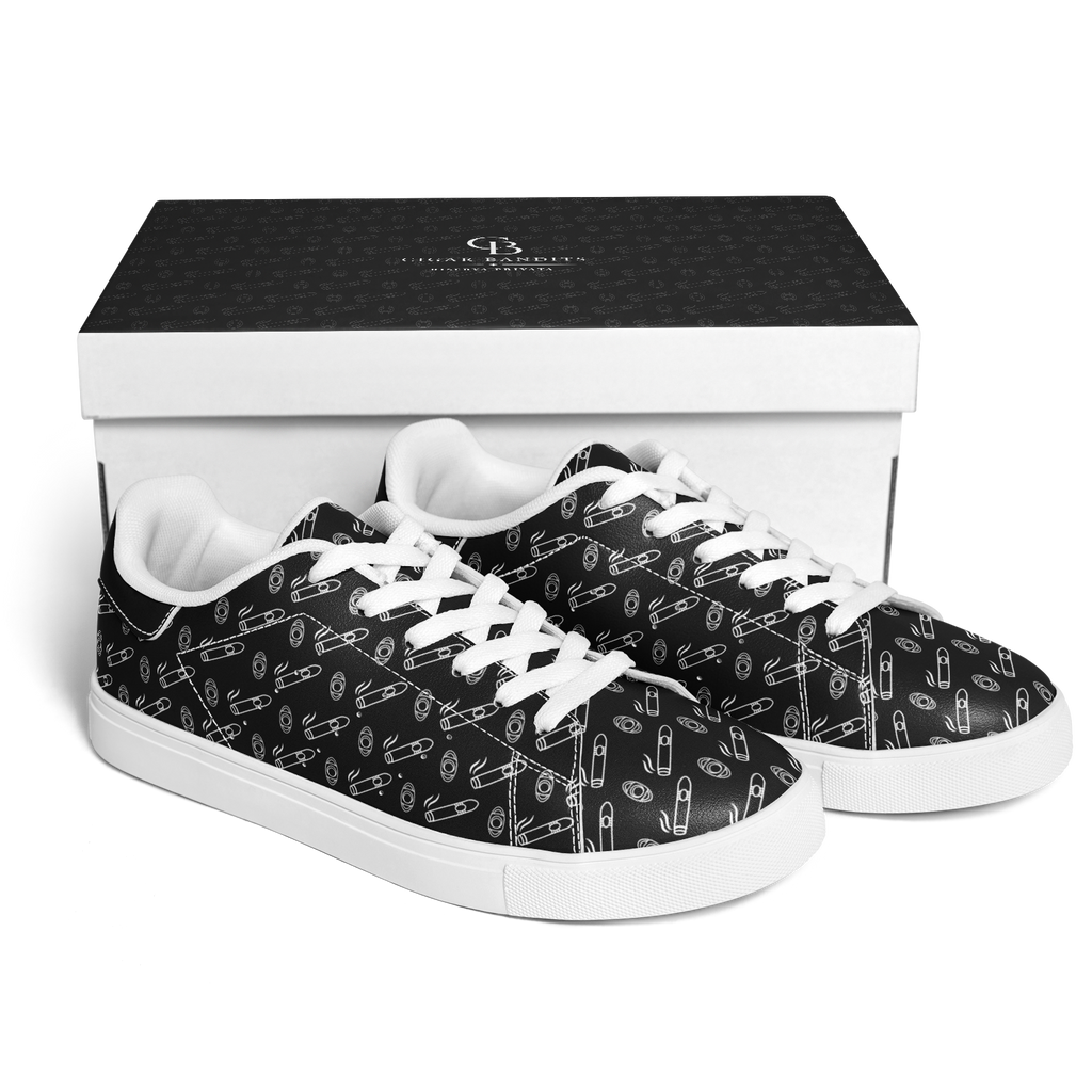 Cigar Low Tops - Black & White