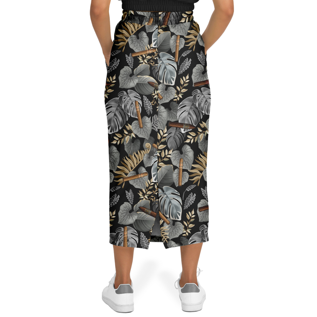Capa Flora - Grey Long Tropical Skirt