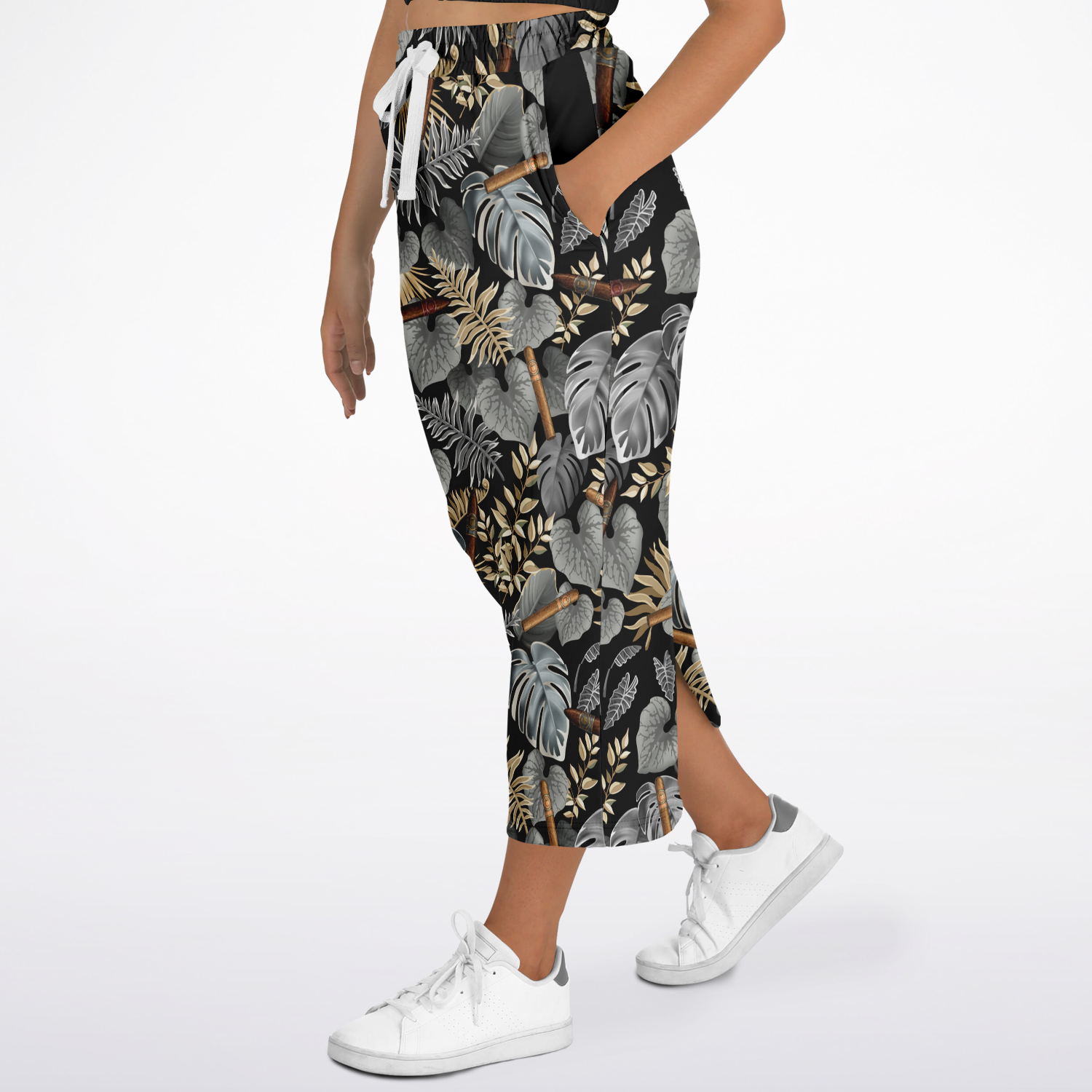 Capa Flora - Grey Long Tropical Skirt