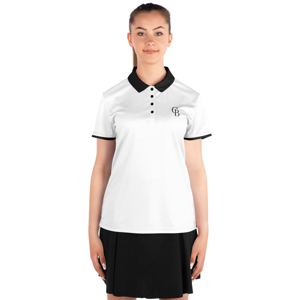 Seco - White & Black Logo Polo Shirt