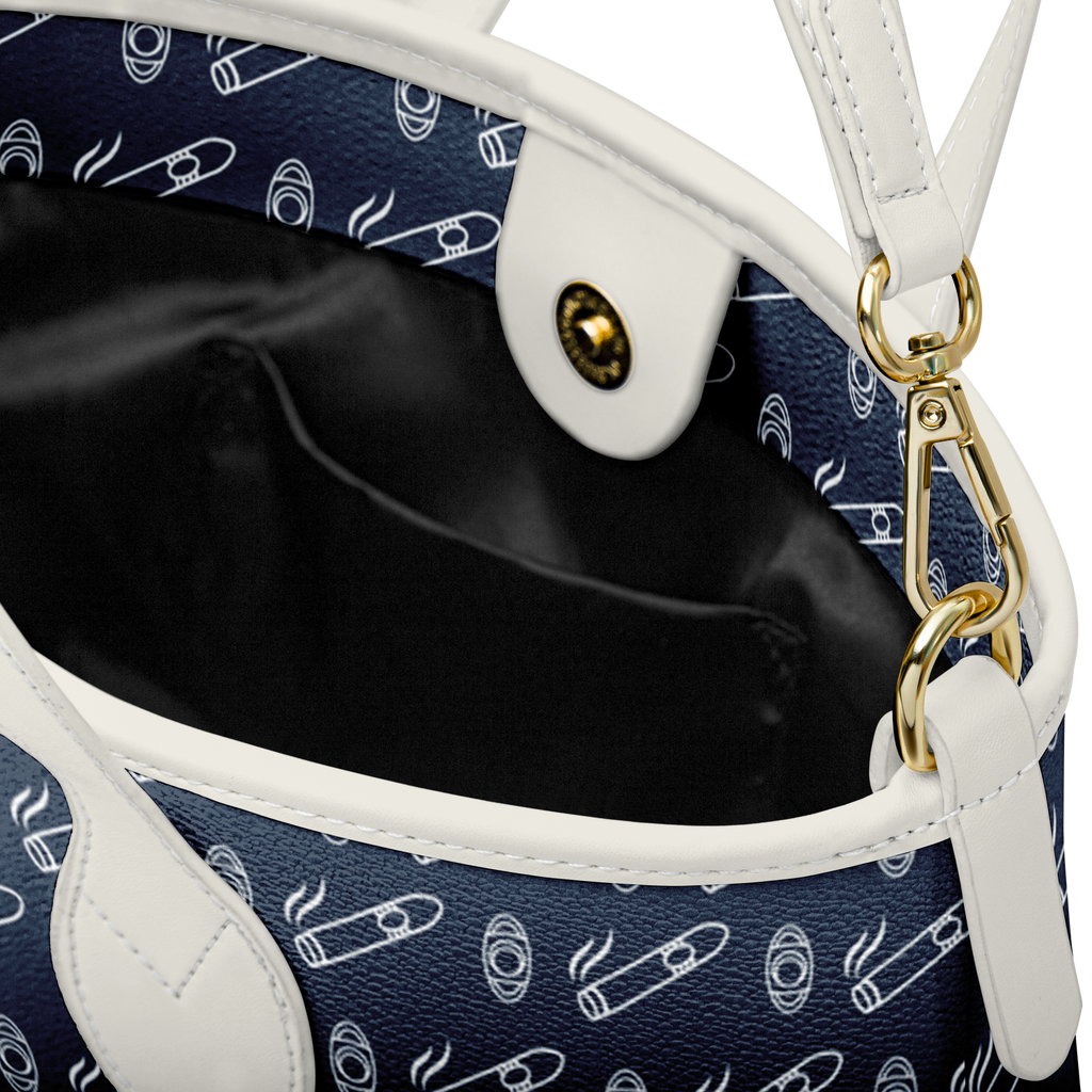 Yatch Smoke - Leather Tote Bag