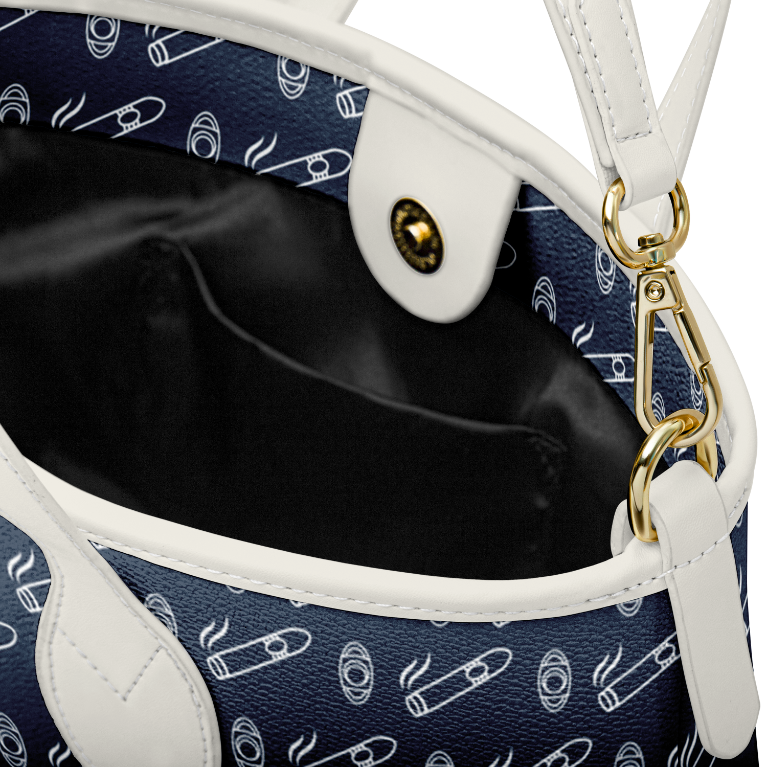 Yatch Smoke - Leather Tote Bag