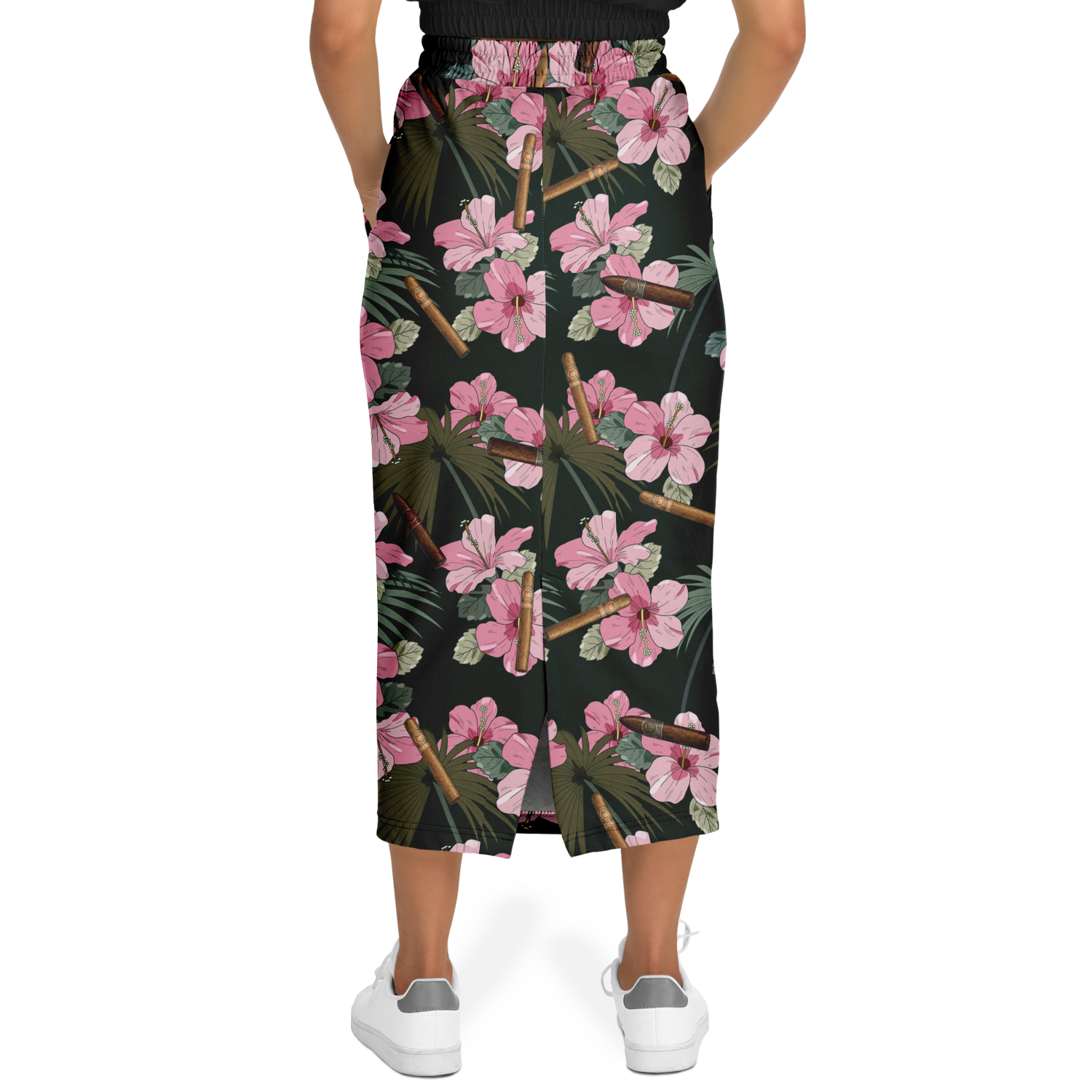 Capa Flora - Pink Long Tropical Skirt
