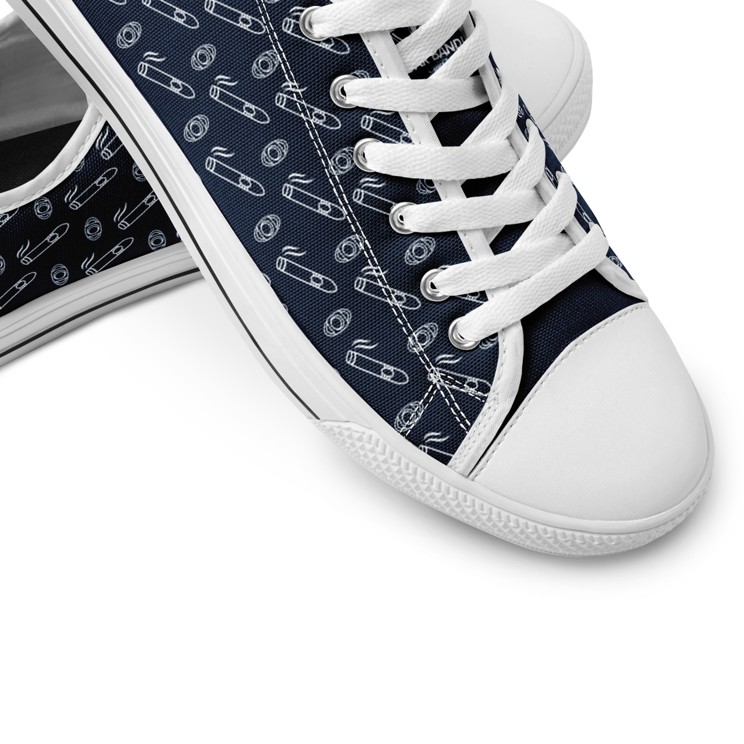Yacht Smoke Low Shoes - Navy & White
