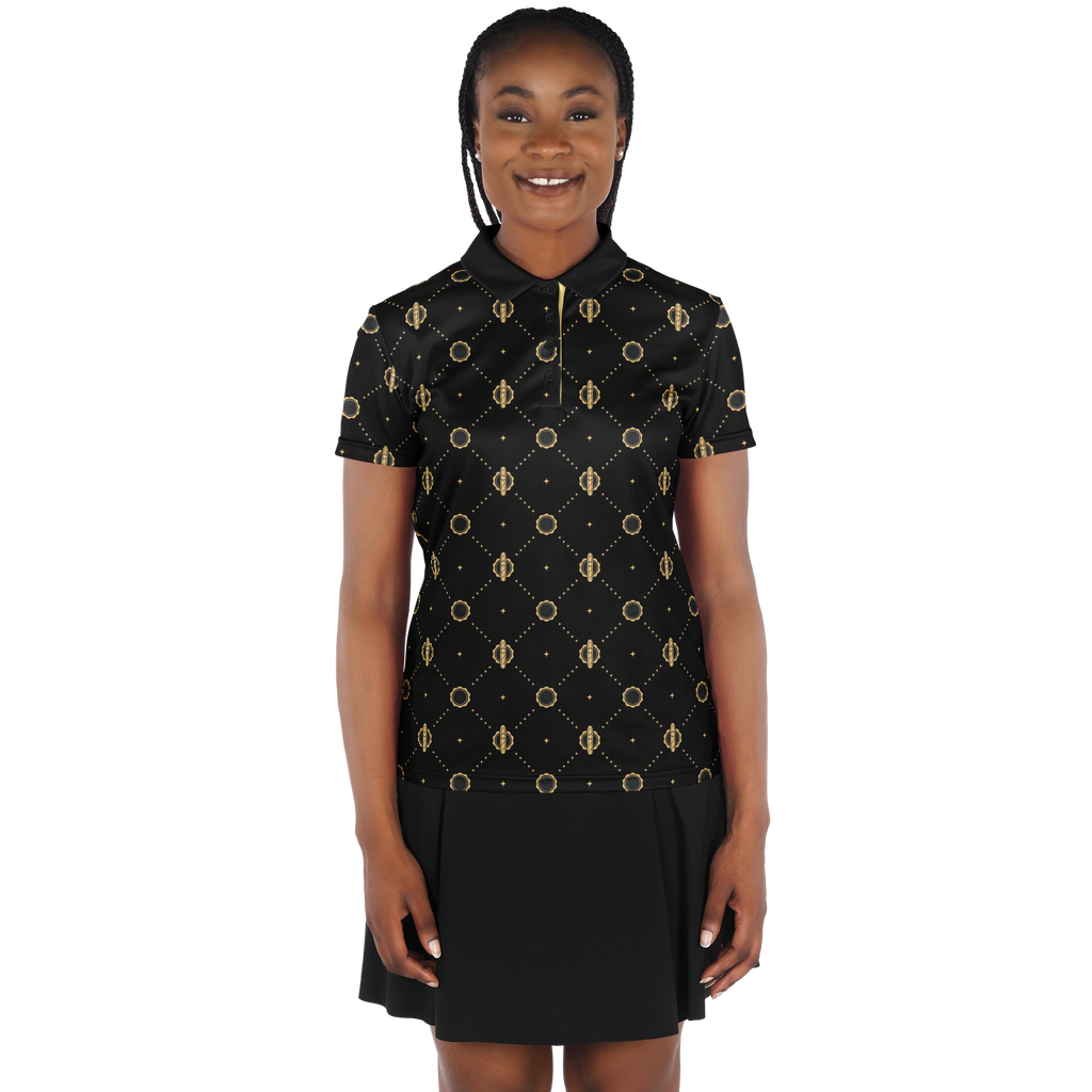 Viso Gold Link - Black Polo Shirt