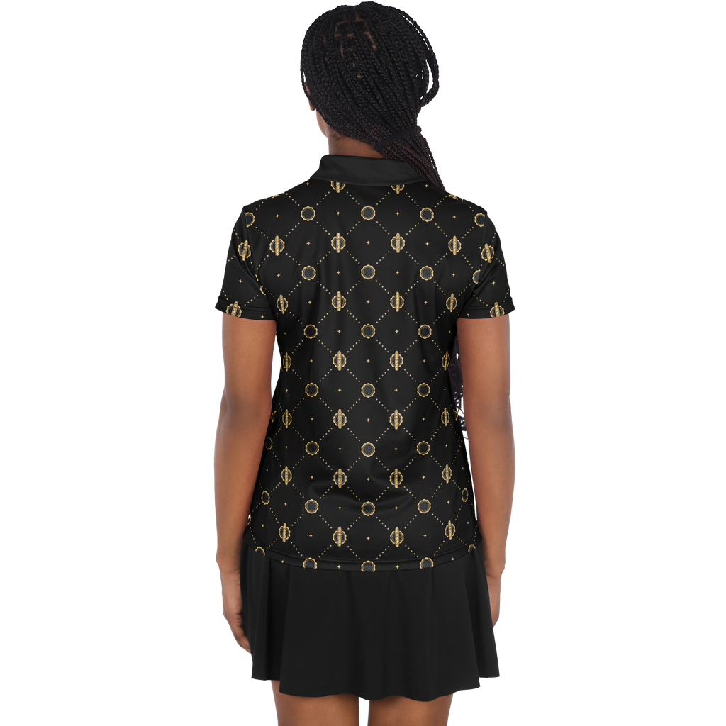 Viso Gold Link - Black Polo Shirt
