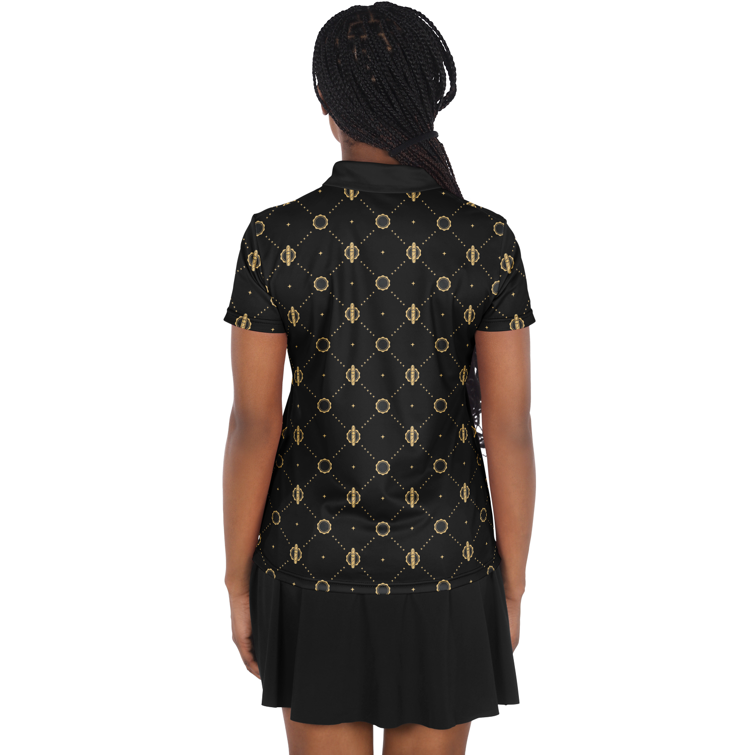 Viso Gold Link - Black Polo Shirt