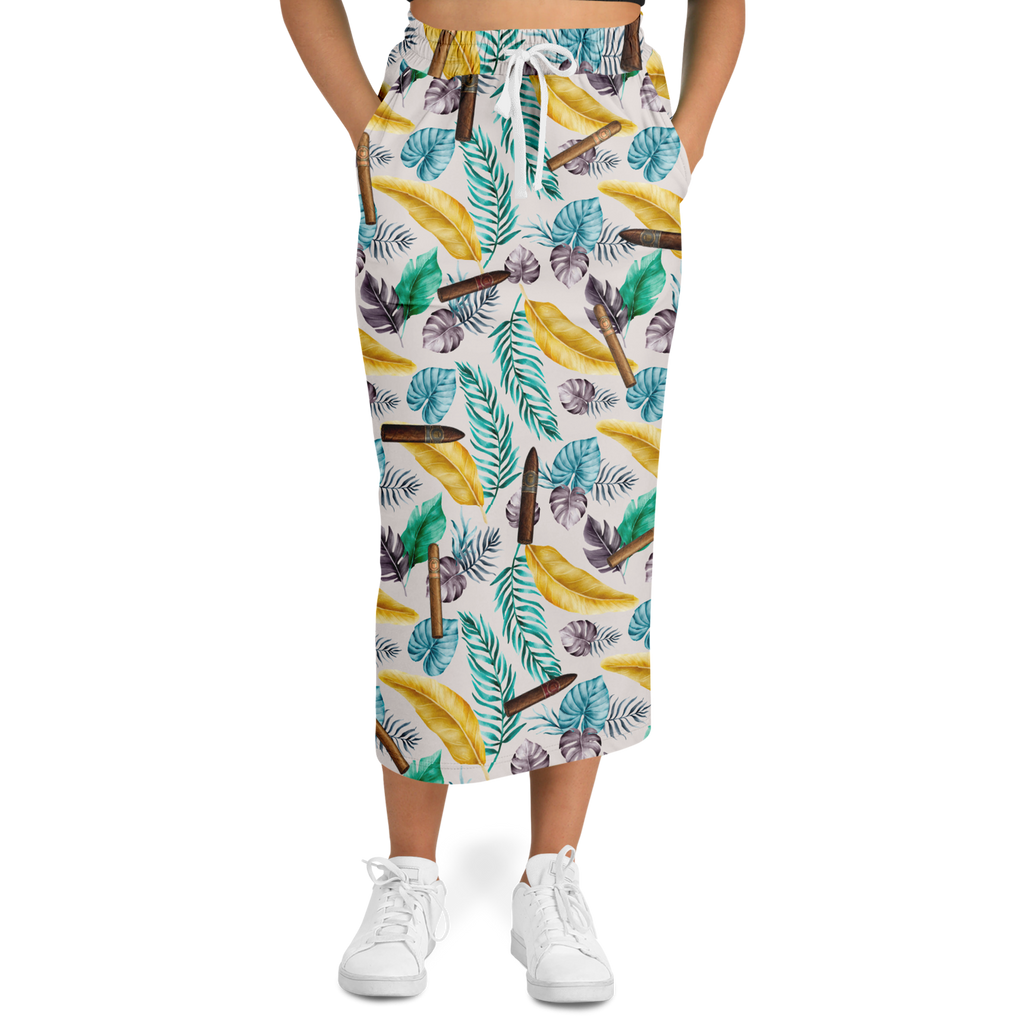 Capa Flora - Yellow Long Tropical Skirt