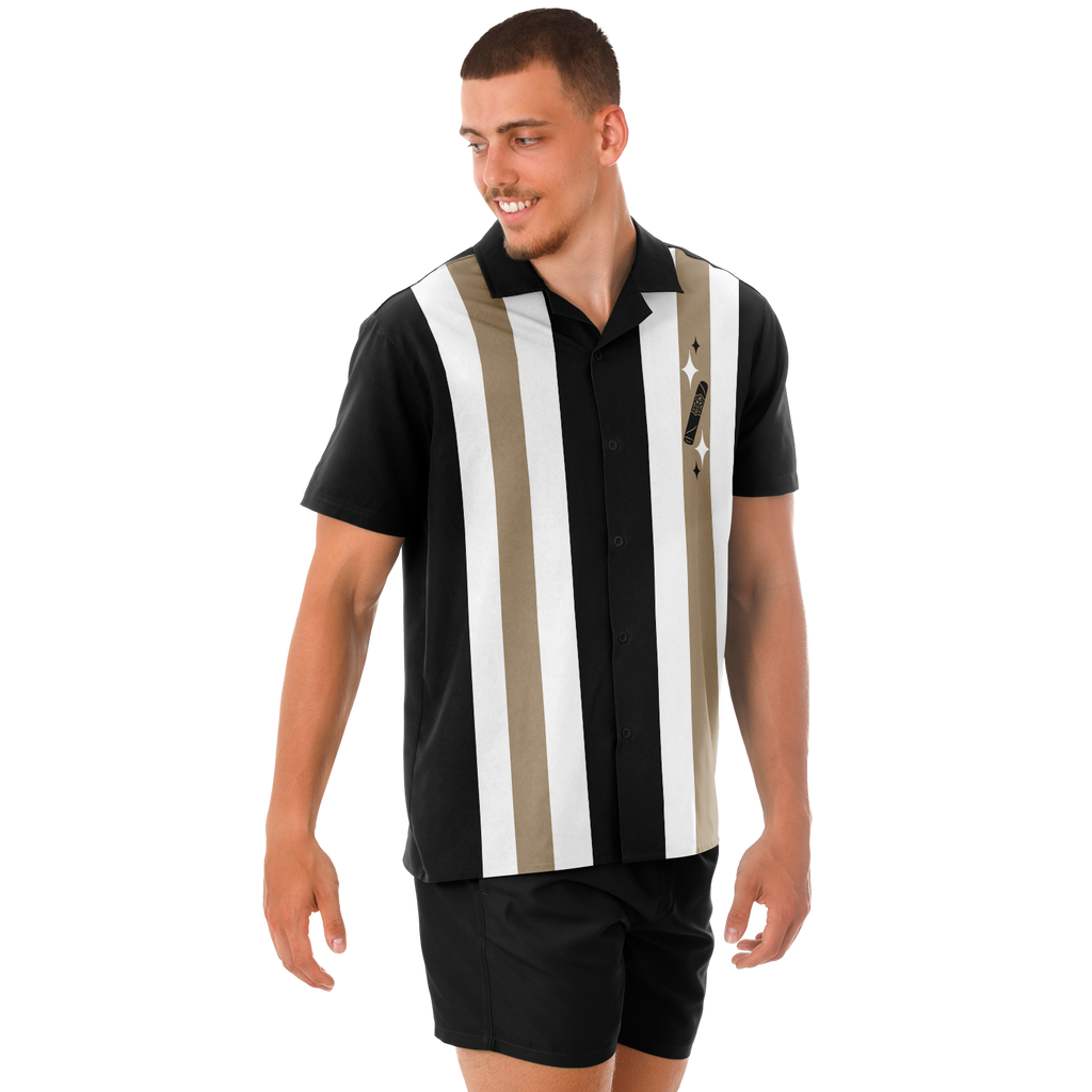 Retro Smoke no.16 - Black, Tan, and off White