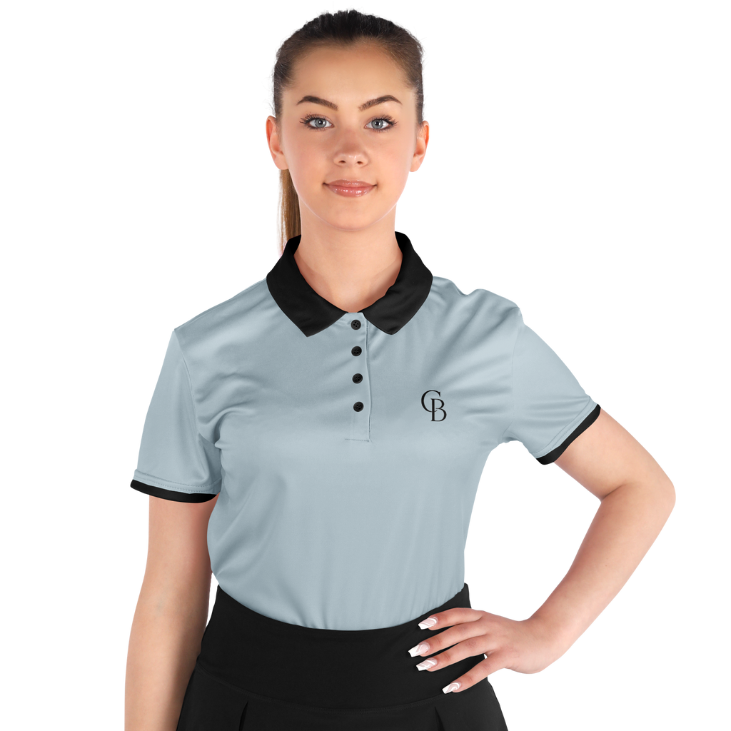 Seco - Fog & Black Logo Polo Shirt