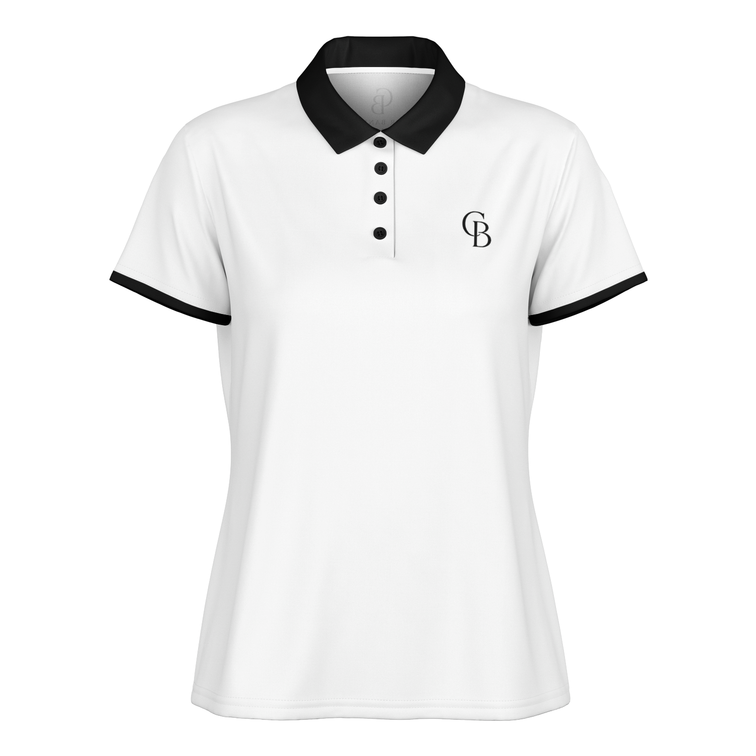 Seco - White & Black Logo Polo Shirt