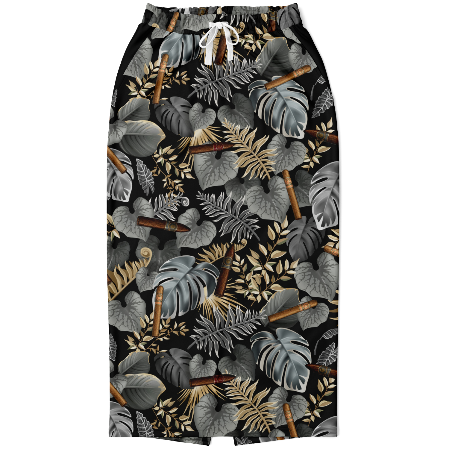 Capa Flora - Grey Long Tropical Skirt