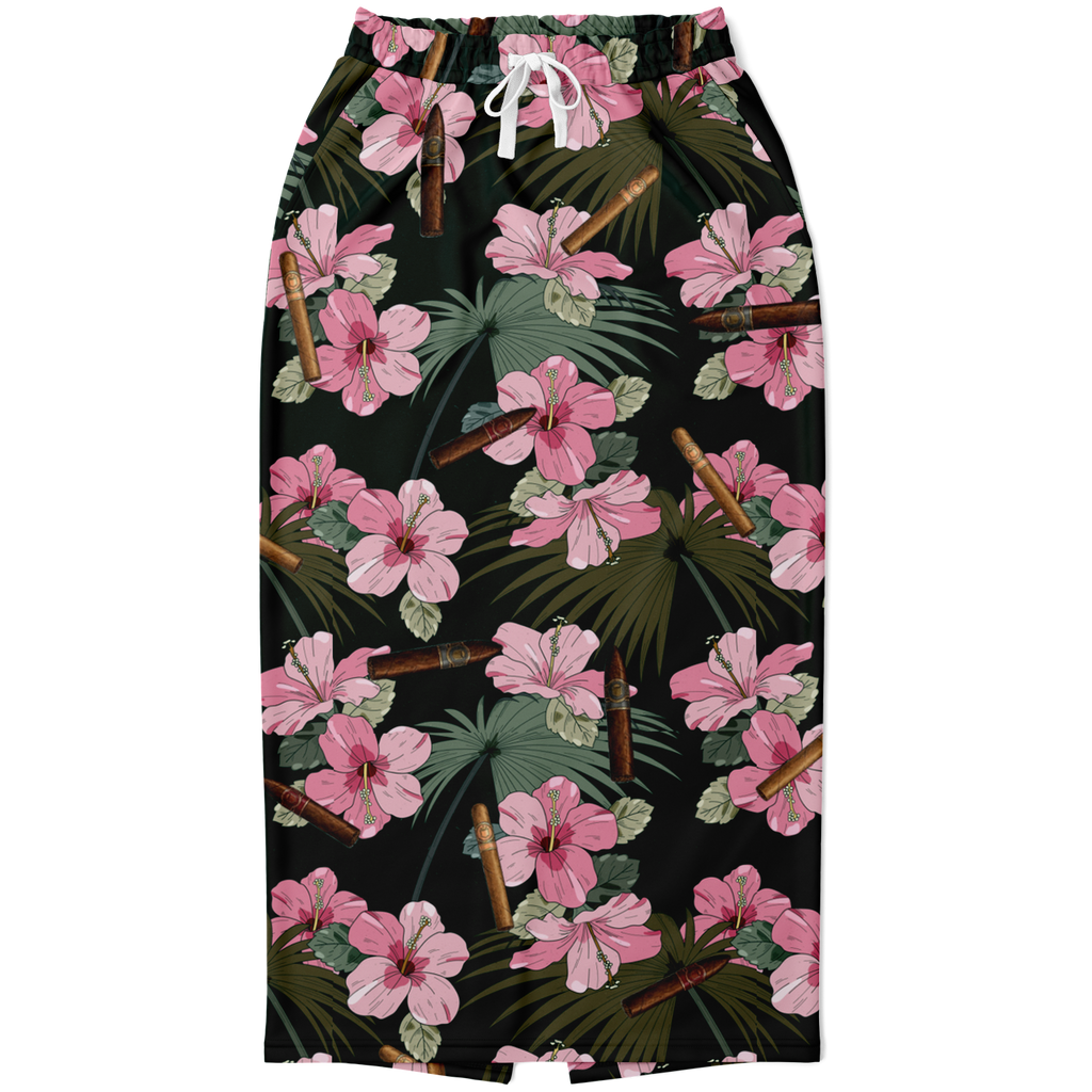 Capa Flora - Pink Long Tropical Skirt
