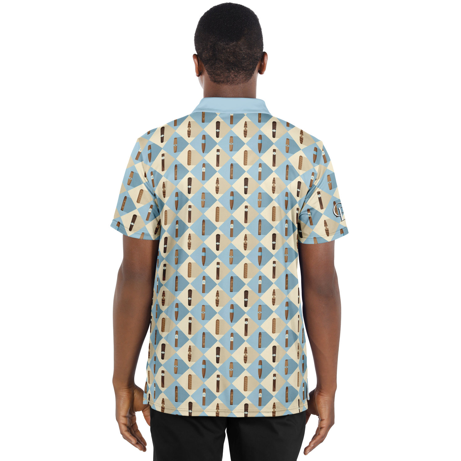 Grand Puro no.2 (Sky Blue & Cream) - Polo Shirt