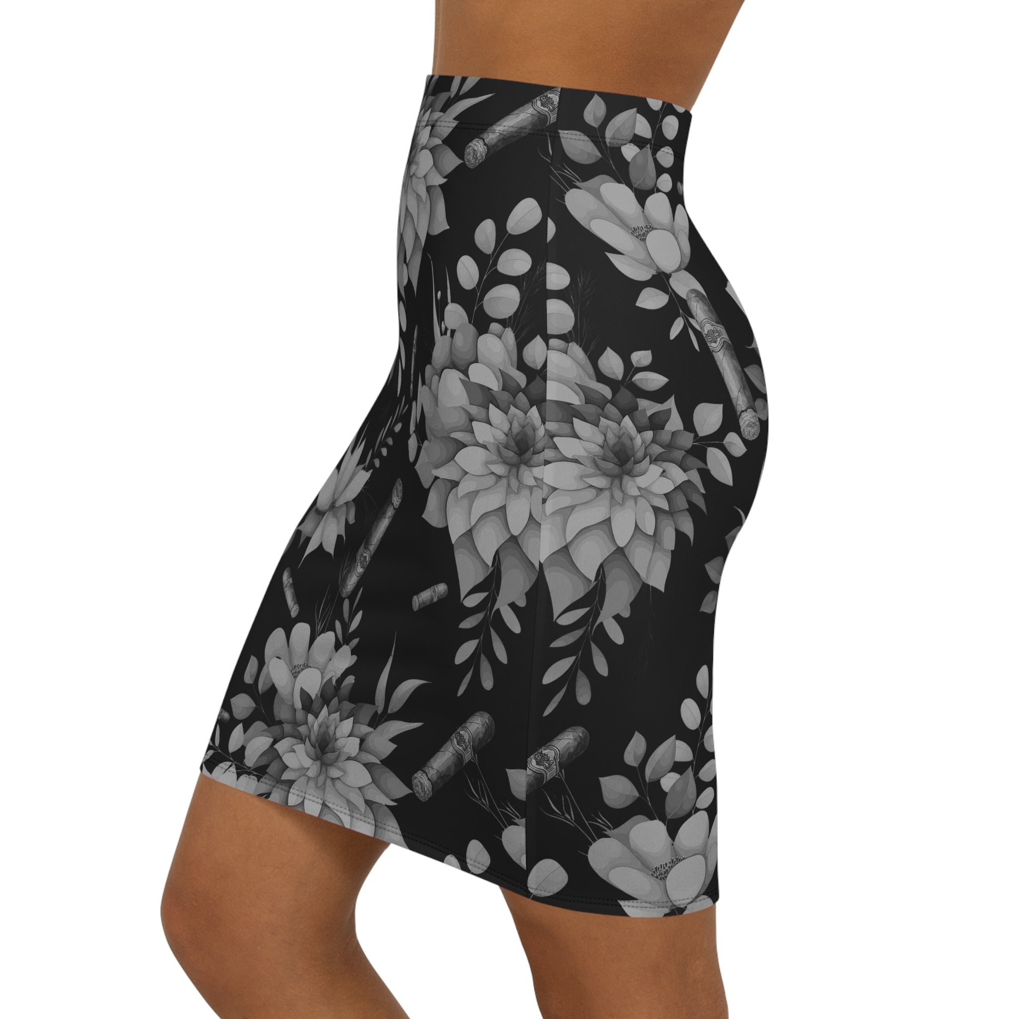 Capa Flora -  Tropical  Pencil Skirt