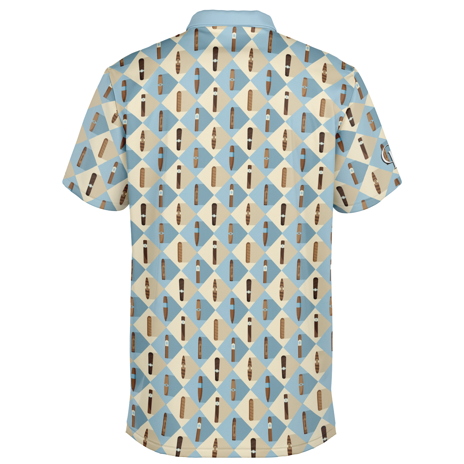 Grand Puro no.2 (Sky Blue & Cream) - Polo Shirt