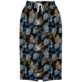 Capa Flora - Blue  Long Tropical Skirt