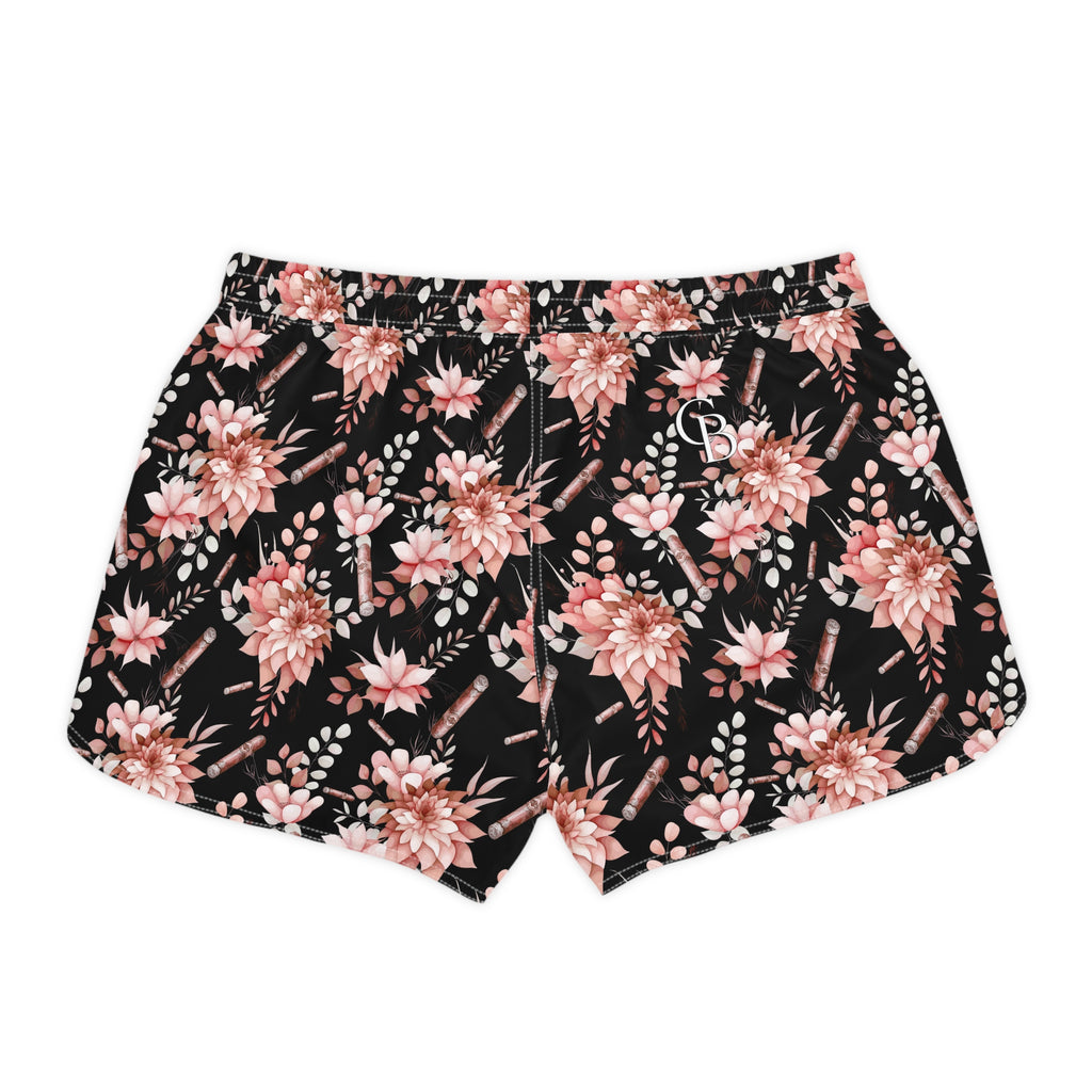 Capa Flora -  Pink & Black Lounge Shorts