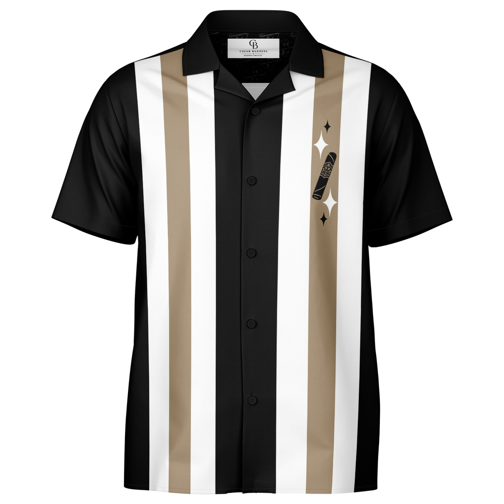 Retro Smoke no.16 - Black, Tan, and off White