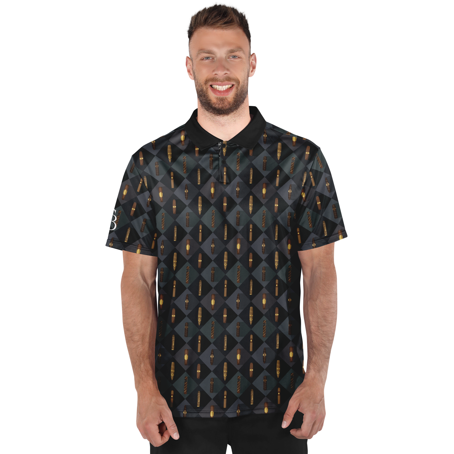 Grand Puro no.2 (Black & Tan) - Polo Shirt