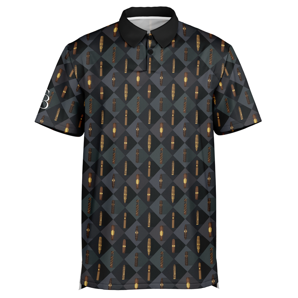 Grand Puro no.2 (Black & Tan) - Polo Shirt