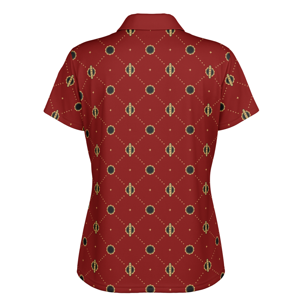 Viso Gold Link - Red Polo Shirt
