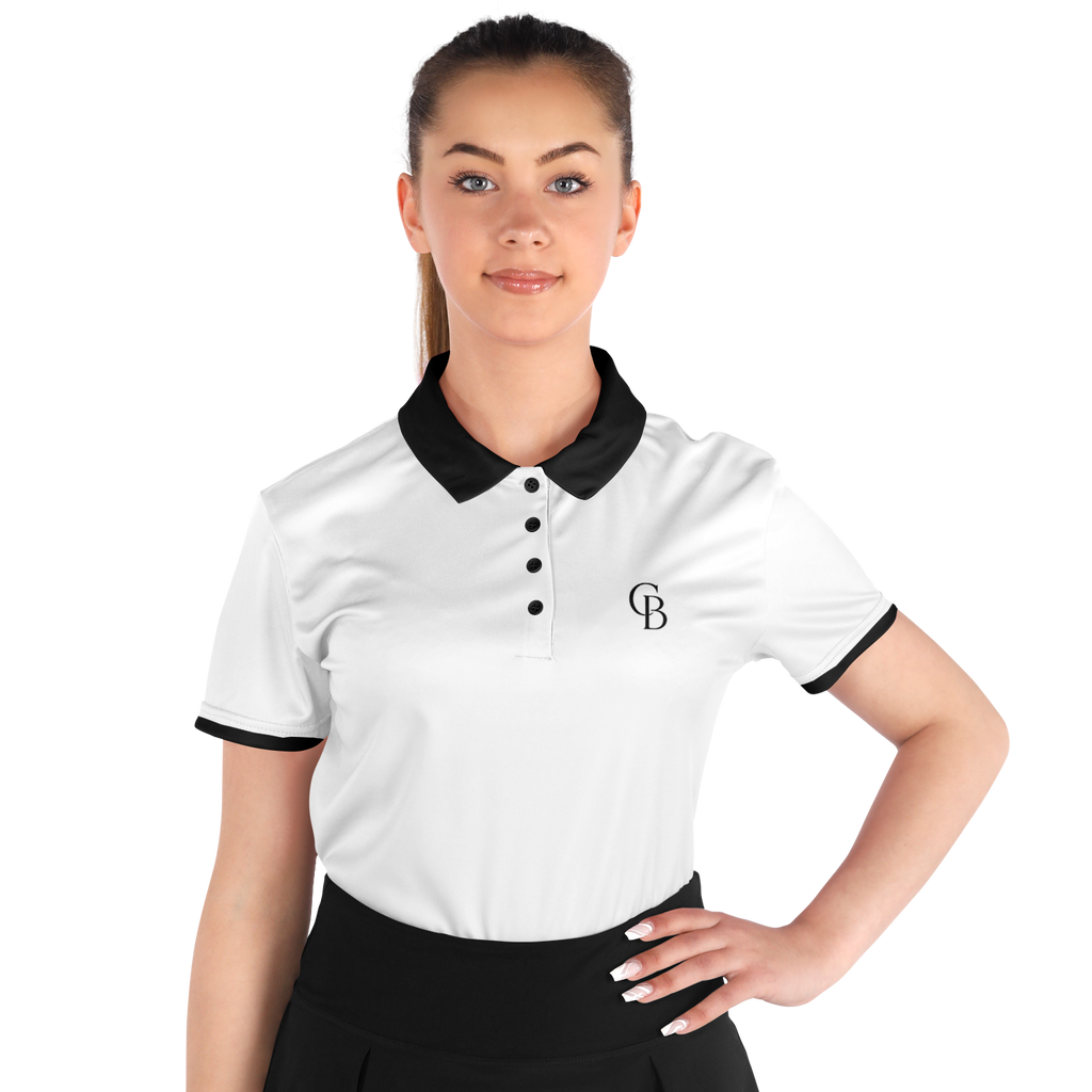 Seco - White & Black Logo Polo Shirt